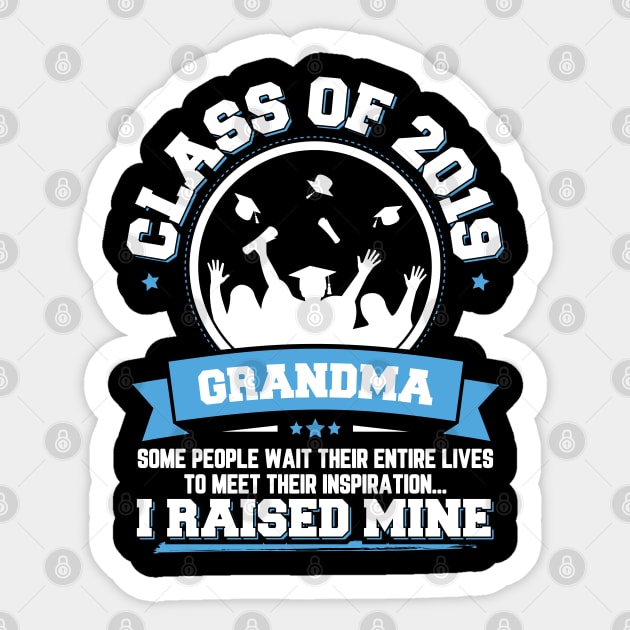 Proud Grandma Of A Class Of 2019 Graduate Sticker by trendingoriginals